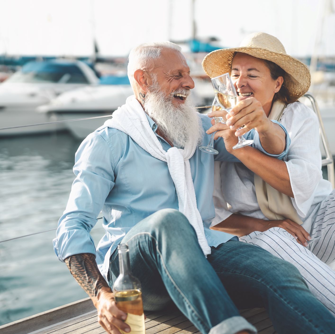 rich couple boating resized
